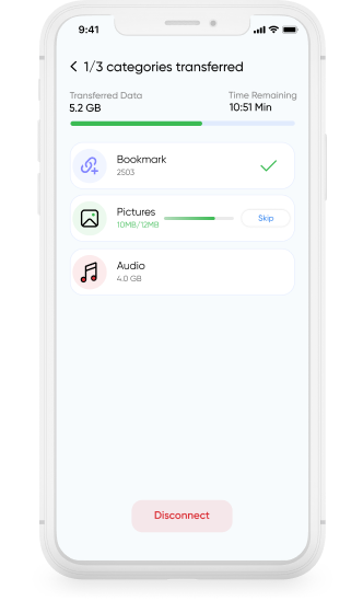 Bookmark Manager cloning bookmarks across devices using Smart Transfer.
