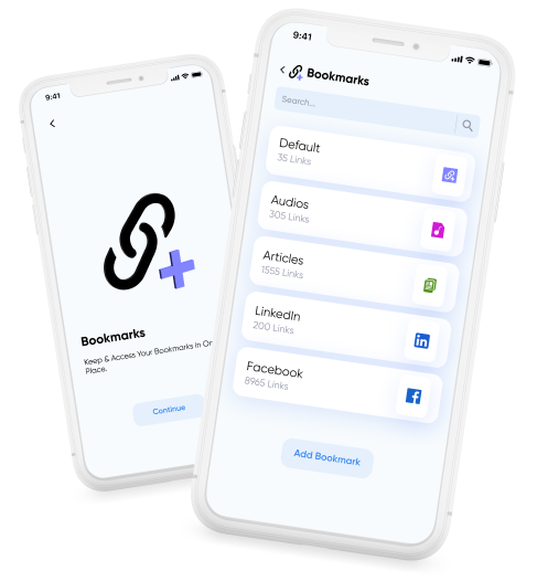 Bookmark Manager hero image showing Smart Transfer saving and organizing links in one place.